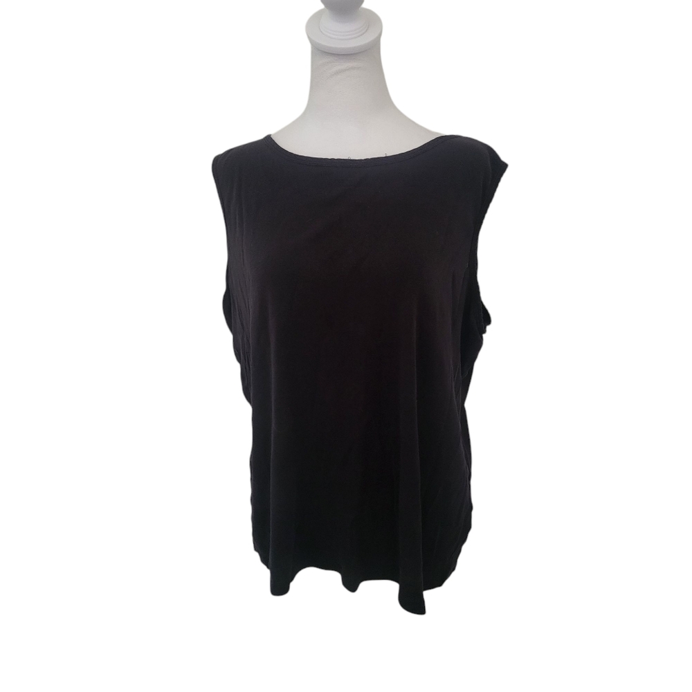 Croft And Barrow Plus Tank Top Balck sz XXL